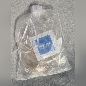 "The Skyline Collection" Set of 8 Silver-tone and Gold-tone Hoop Earrings. NWT